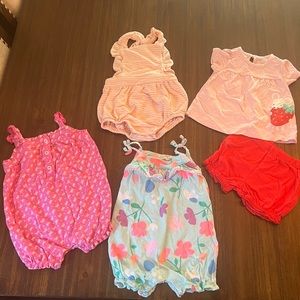 BABY GIRL ROMPER DRESS SET CUTE FASHION 6 MONTHS